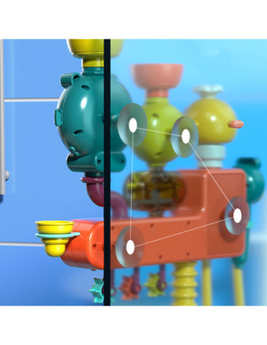 WOOPIE BABY Zabawka do Kąpieli Przelewowa Kołowrotek + Kubeczeki Przelewowy