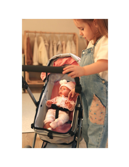 WOOPIE ROYAL Wózek dla Lalek 2w1 Gondola Spacerówka Regulacja