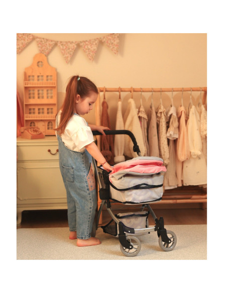 WOOPIE ROYAL Wózek dla Lalek 2w1 Gondola Spacerówka Regulacja