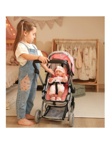 WOOPIE ROYAL Wózek dla Lalek 2w1 Gondola Spacerówka Regulacja