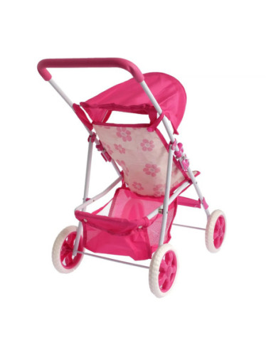 WOOPIE ROYAL Wózek dla Lalek Spacerówka w Kwiaty