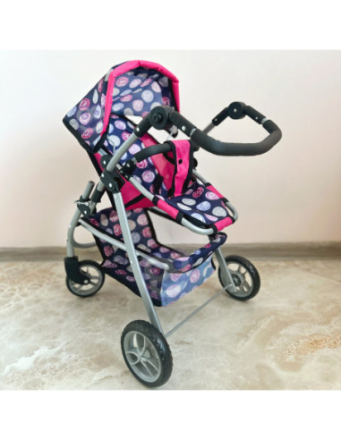 WOOPIE Wózek dla Lalek Regulowane Siedzisko  4 Koła