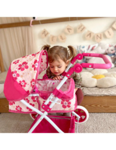 WOOPIE ROYAL Wózek dla Lalek Głęboki Regulowana Rączka 2