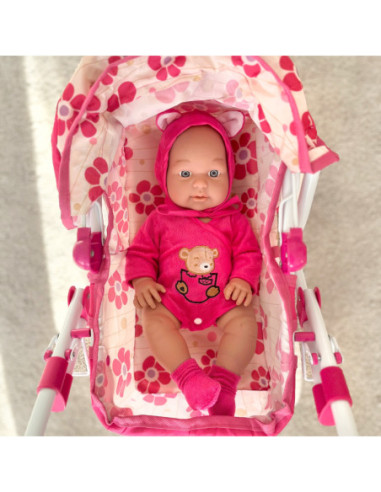 WOOPIE ROYAL Wózek dla Lalek Głęboki Regulowana Rączka