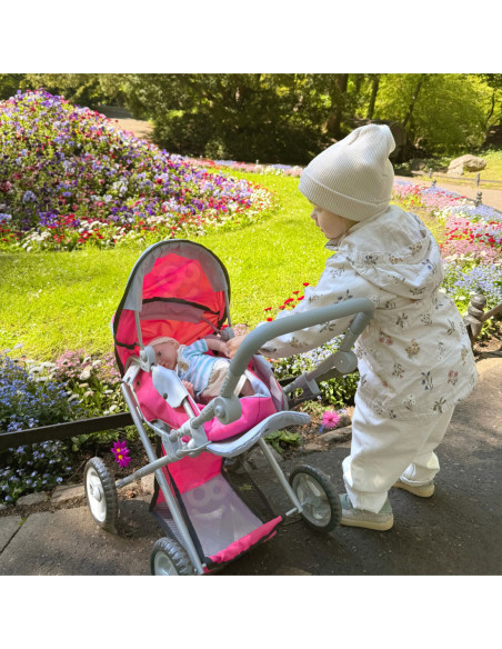 WOOPIE ROYAL Wózek dla Lalek 4w1 Nosidełko Regulacja