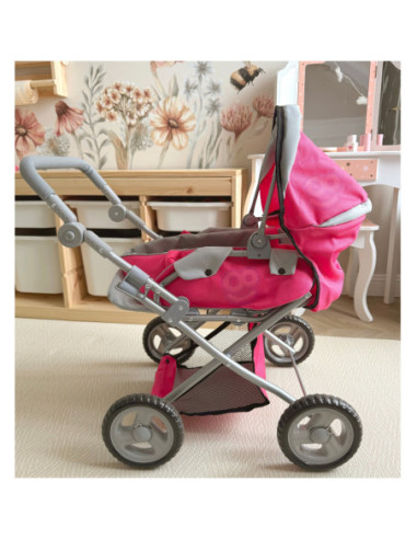 WOOPIE ROYAL Wózek dla Lalek 4w1 Nosidełko Regulacja