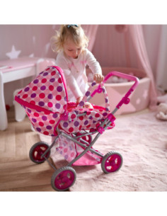 WOOPIE ROYAL Wózek dla Lalek 4w1 Nosidełko Blokowane Kółka 2