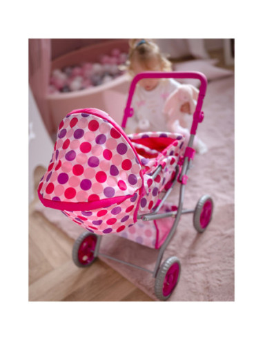 WOOPIE ROYAL Wózek dla Lalek 4w1 Nosidełko Blokowane Kółka