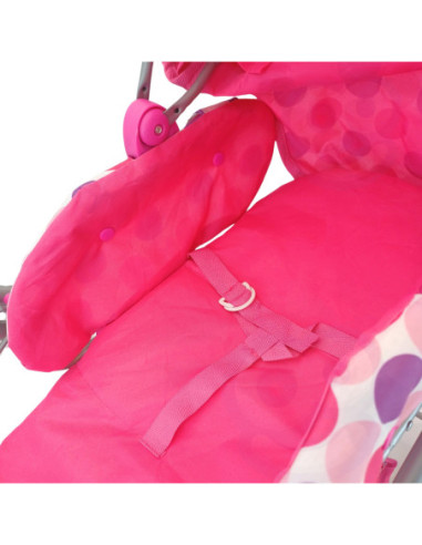 WOOPIE ROYAL Wózek dla Lalek 4w1 Nosidełko Blokowane Kółka