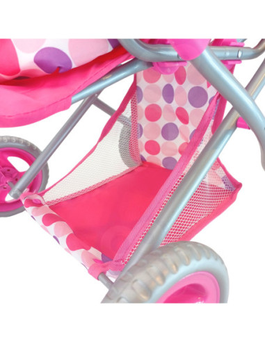 WOOPIE ROYAL Wózek dla Lalek 4w1 Nosidełko Blokowane Kółka