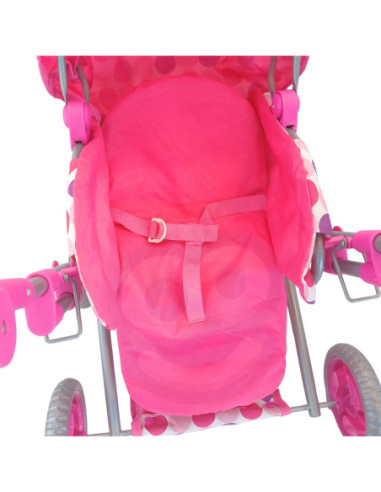 WOOPIE ROYAL Wózek dla Lalek 4w1 Nosidełko Blokowane Kółka