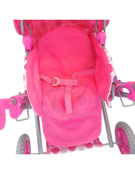 WOOPIE ROYAL Wózek dla Lalek 4w1 Nosidełko Blokowane Kółka