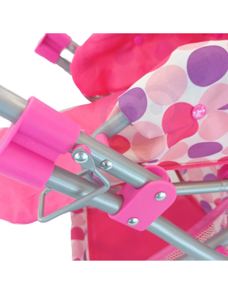 WOOPIE ROYAL Wózek dla Lalek 4w1 Nosidełko Blokowane Kółka