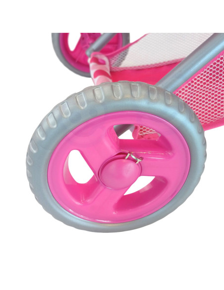 WOOPIE ROYAL Wózek dla Lalek 4w1 Nosidełko Blokowane Kółka