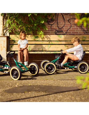 BERG Gokart Na Pedały Buddy Retro Green do 50 kg