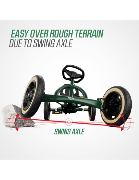 BERG Gokart Na Pedały Buddy Retro Green do 50 kg