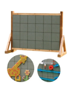 MASTERKIDZ Drewniana Ściana Tablica XXL Naukowa Kreatywna STEM WALL Outdoor