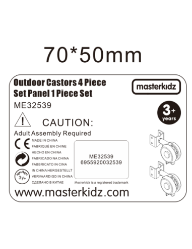 MASTERKIDZ Kółka Do Tablicy 4 szt.