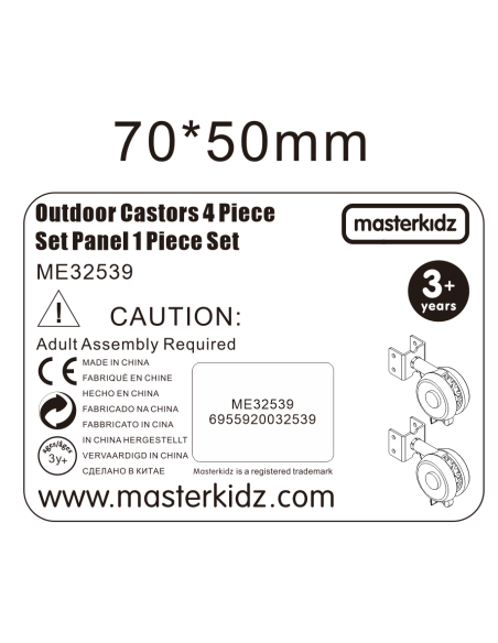 MASTERKIDZ Kółka Do Tablicy 4 szt.