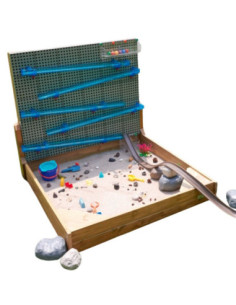 MASTERKIDZ Zestaw XXL STEM WALL 2w1 Tablica Kreatywna z Piaskownicą