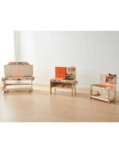 MASTERKIDZ Drewniany Warsztat Edukacyjny STEM Na Narzedzia