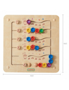 MASTERKIDZ Kolorowe Gąsieniczki Nauka Liczb i Ilości - Tablica Ścienna Edukacyjna Montessori 2