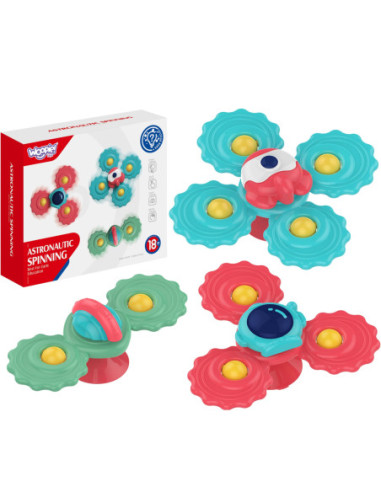 WOOPIE BABY Gryzak Spinner Wirujący z Przyssawką Zestaw 3 szt _5SZT