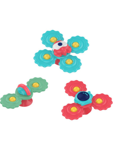 WOOPIE BABY Gryzak Spinner Wirujący z Przyssawką Zestaw 3 szt_20SZT