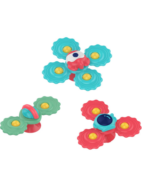 WOOPIE BABY Gryzak Spinner Wirujący z Przyssawką Zestaw 3 szt_20SZT