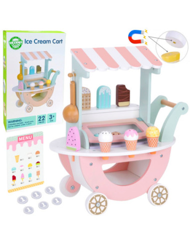 WOOPIE GREEN Lodziarnia XXL Wózek z Lodami