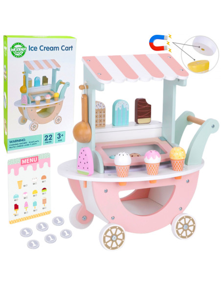 WOOPIE GREEN Lodziarnia XXL Wózek z Lodami