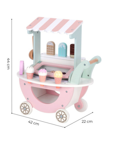 WOOPIE GREEN Lodziarnia XXL Wózek z Lodami