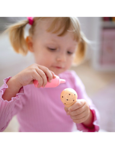 WOOPIE GREEN Drewniana Lodziarnia Zestaw z Lodami Stragan 16 EL