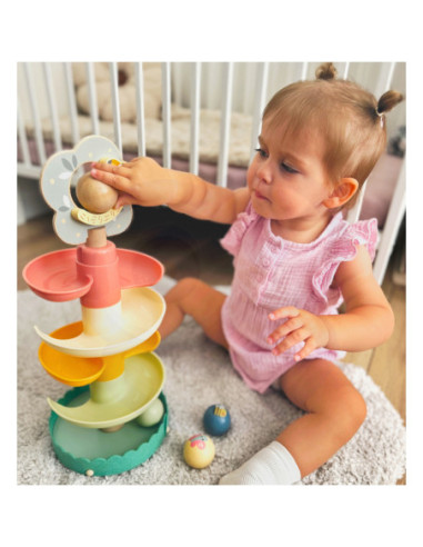 WOOPIE GREEN Drewniany Kulodrom Tor Kulkowy 6EL Sensoryczne Edukacyjny