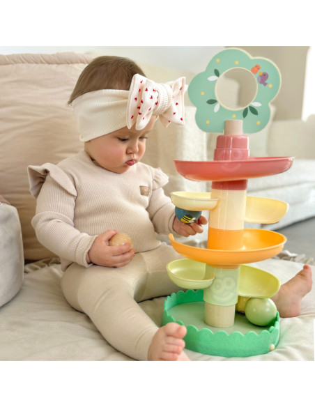 WOOPIE GREEN Drewniany Kulodrom Tor Kulkowy 6EL Sensoryczne Edukacyjny