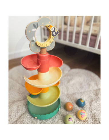 WOOPIE GREEN Drewniany Kulodrom Tor Kulkowy 6EL Sensoryczne Edukacyjny