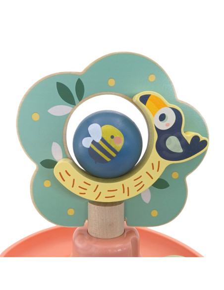 WOOPIE GREEN Drewniany Kulodrom Tor Kulkowy 6EL Sensoryczne Edukacyjny