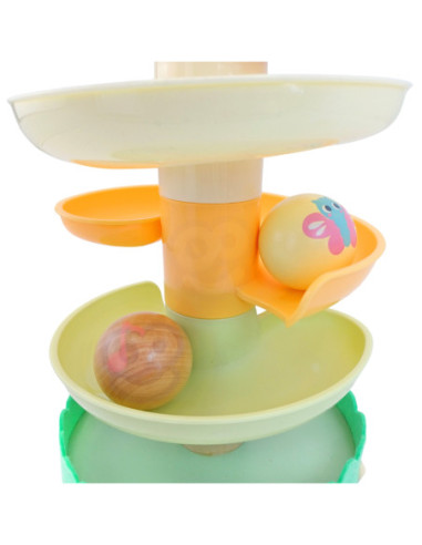 WOOPIE GREEN Drewniany Kulodrom Tor Kulkowy 6EL Sensoryczne Edukacyjny