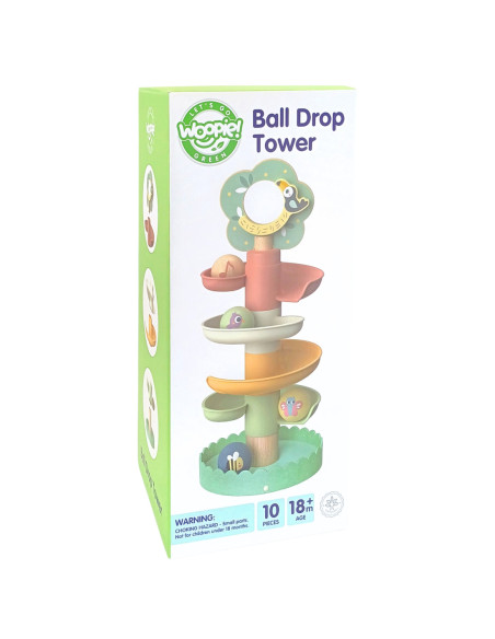 WOOPIE GREEN Drewniany Kulodrom Tor Kulkowy 6EL Sensoryczne Edukacyjny