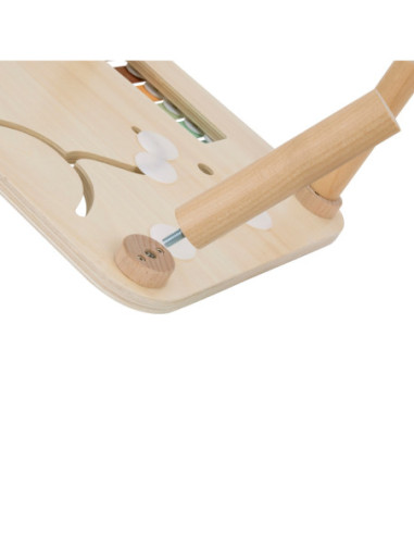 WOOPIE GREEN Drewniany Stolik Edukacyjny Muzyczny Labirynt Sensoryczny 5W1