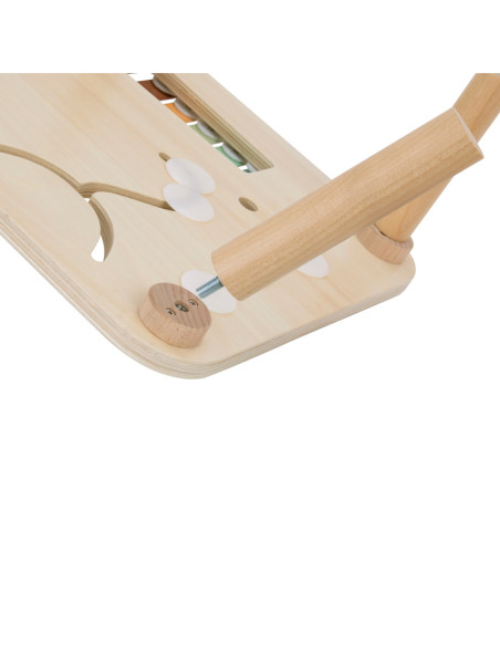 WOOPIE GREEN Drewniany Stolik Edukacyjny Muzyczny Labirynt Sensoryczny 5W1