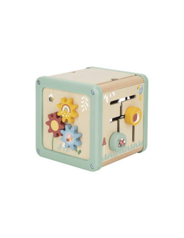 WOOPIE GREEN Drewniana Kostka Aktywności Multifunkcyjna Edukacyjna Sorter