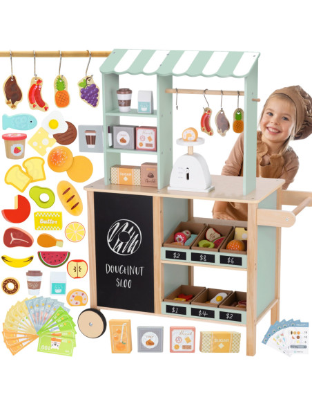 WOOPIE GREEN Duży Wielofunkcyjny Drewniany Straga 73EL