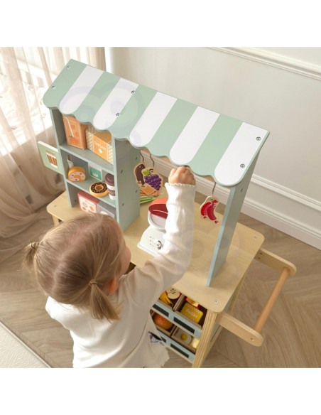 WOOPIE GREEN Duży Wielofunkcyjny Drewniany Straga 73EL