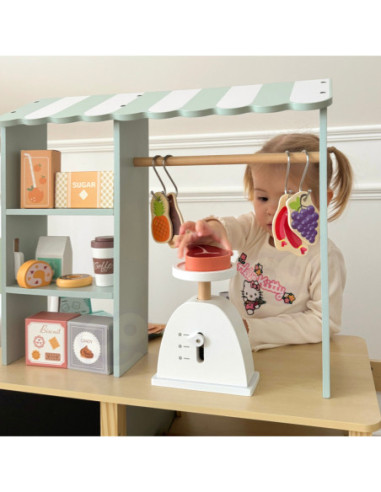 WOOPIE GREEN Duży Wielofunkcyjny Drewniany Straga 73EL