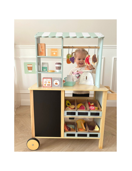 WOOPIE GREEN Duży Wielofunkcyjny Drewniany Straga 73EL