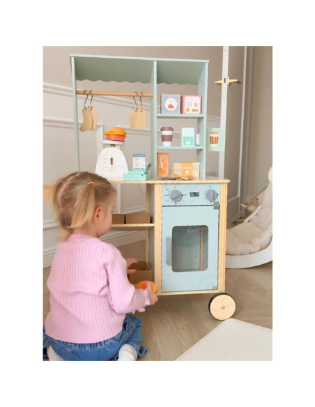 WOOPIE GREEN Duży Wielofunkcyjny Drewniany Straga 73EL