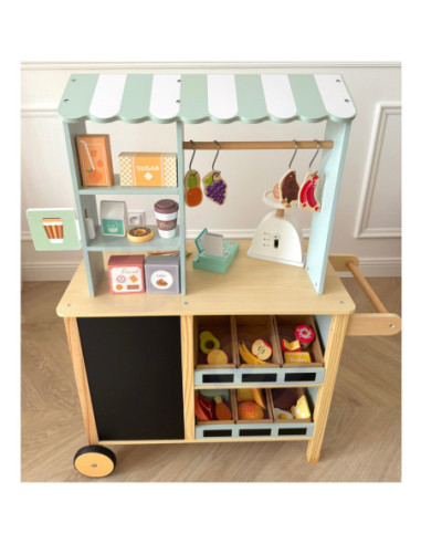 WOOPIE GREEN Duży Wielofunkcyjny Drewniany Straga 73EL