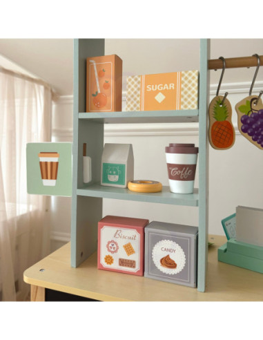 WOOPIE GREEN Duży Wielofunkcyjny Drewniany Straga 73EL