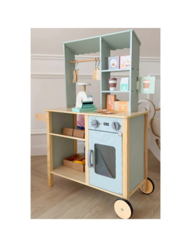 WOOPIE GREEN Duży Wielofunkcyjny Drewniany Straga 73EL